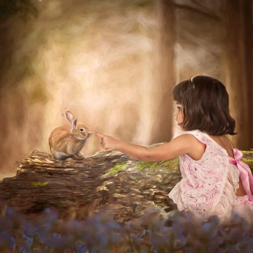 Easter-Bunny-Rabbit-Girl-Forest-Tree-Flowers-Spring-Sunshine-1-scaled.jpg