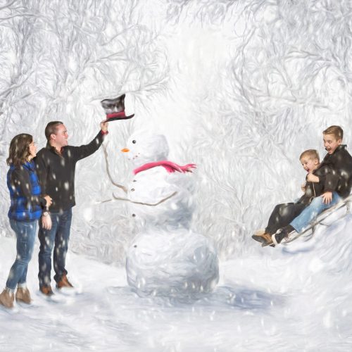 Magical-Snowman-Family-Sleigh-Ride-Mom-Dad-Kids-Boys-Fun-Winter-Wonderland-scaled.jpg